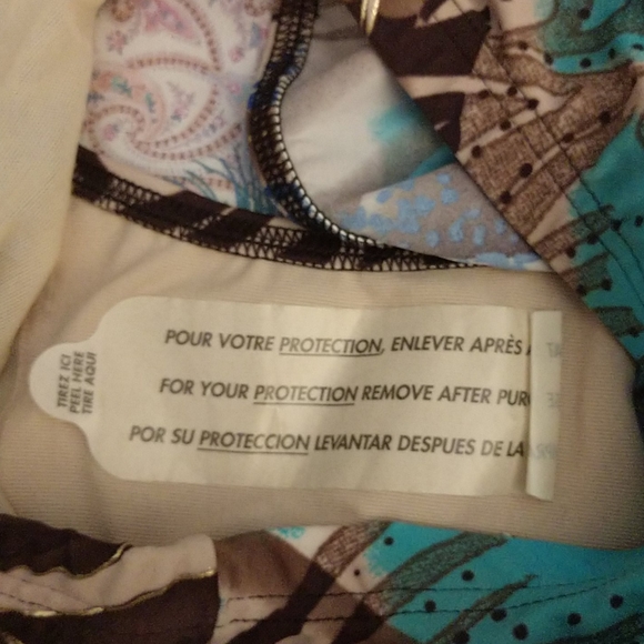 #4 Oceanic GOTTEX Metallic Print Bikini NWT